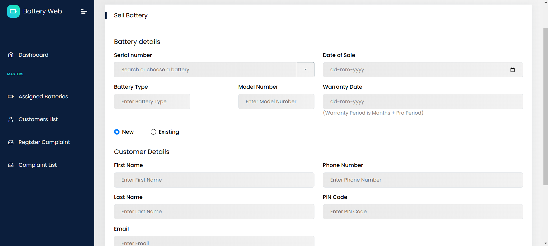 Battery Application Screenshot 5